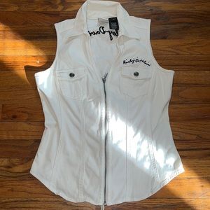 Harley Davidson denim vest